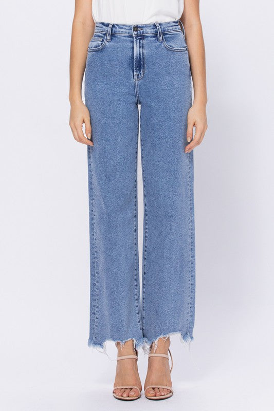 The Longhorn Frayed Hem Dad Jeans