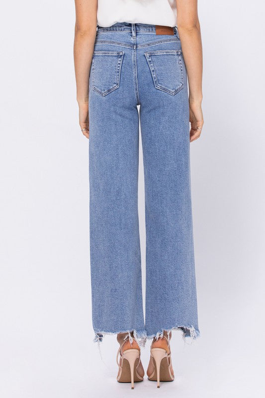 The Longhorn Frayed Hem Dad Jeans