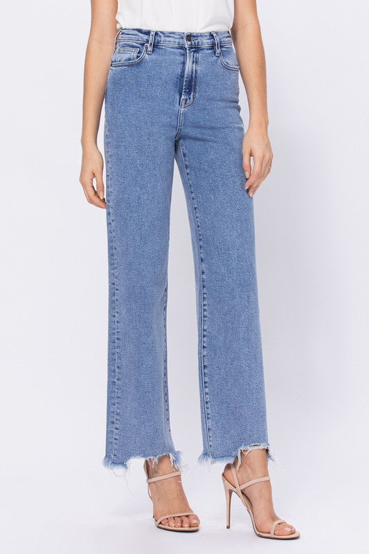 The Longhorn Frayed Hem Dad Jeans