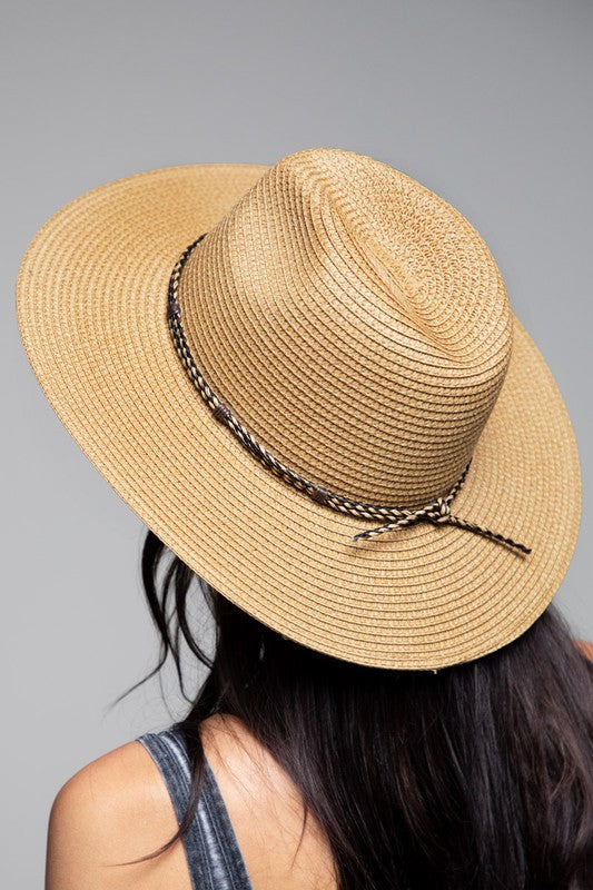 Braided Double Band Tassel Panama Hat