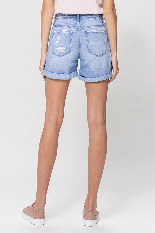 The Venice Beach Distressed Boyfriend Jean Shorts