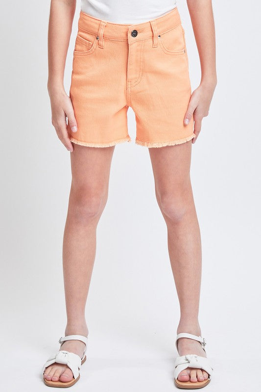 The Girls Summer Fun Tangerine Twill Shorts