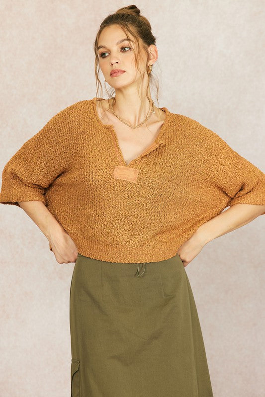 The C'est La Vie Loose Fit Cropped Summer Sweater