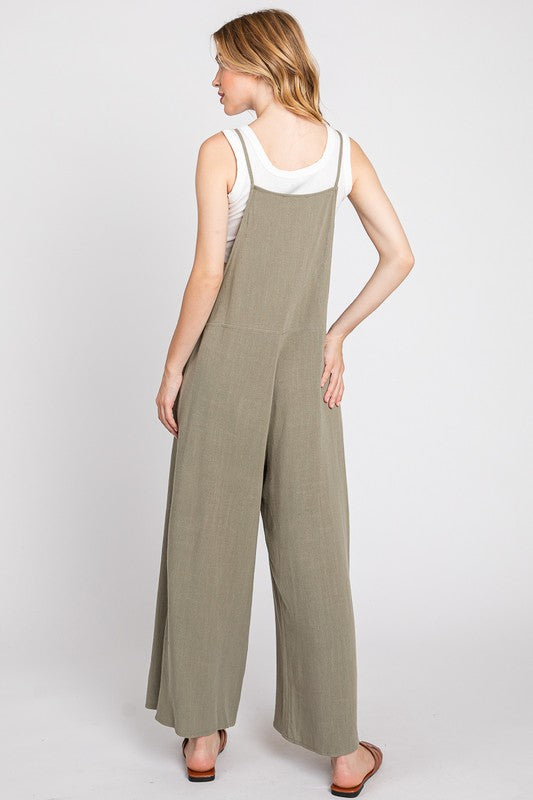 The Farmers Market Linen Blend Overalls