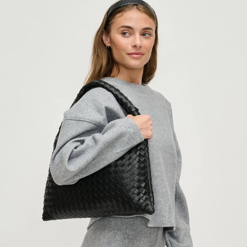 The Leah Woven Hobo Bag