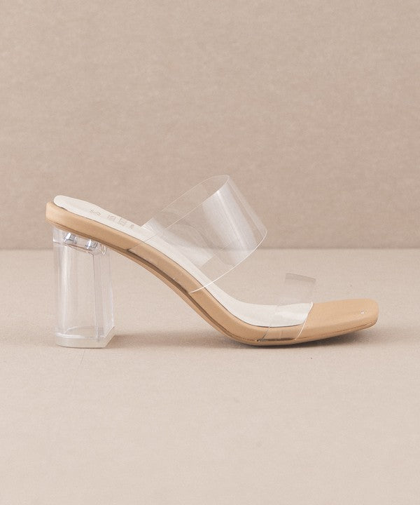 The Emma Clear Block Heels