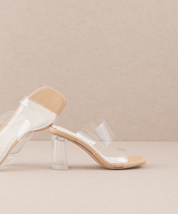 The Emma Clear Block Heels