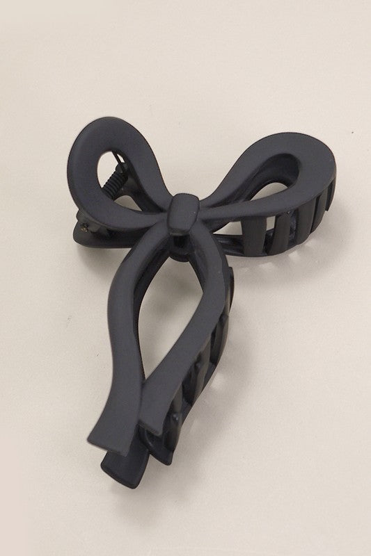 The Matte Bow Hair Clips