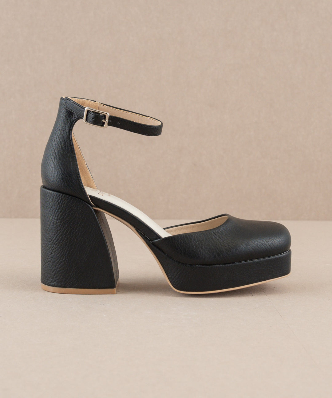 The Oslo Black Chunky Platform Mary Janes