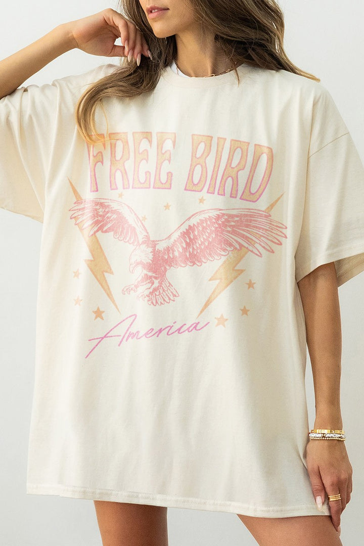 The Free Bird America Comfort Colors Tee