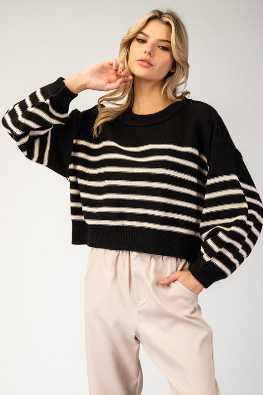 The Wondering Striped Knit Sweater