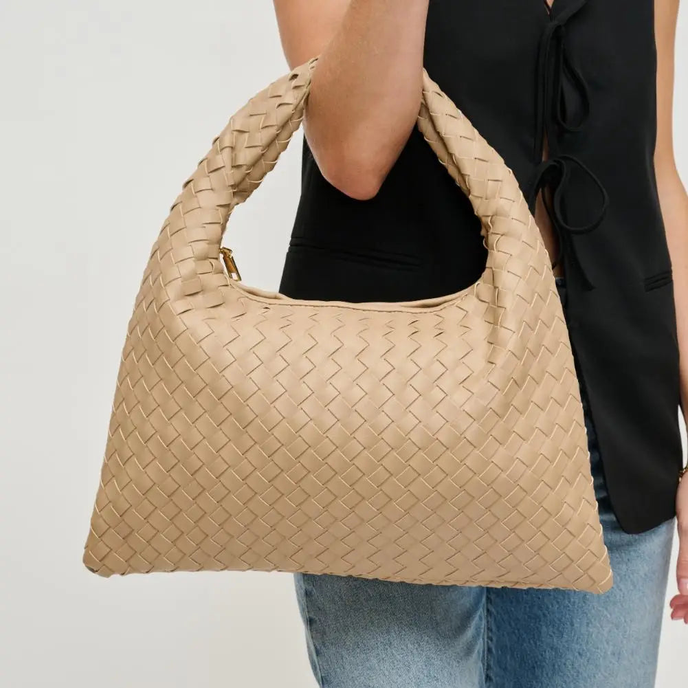 The Leah Woven Hobo Bag