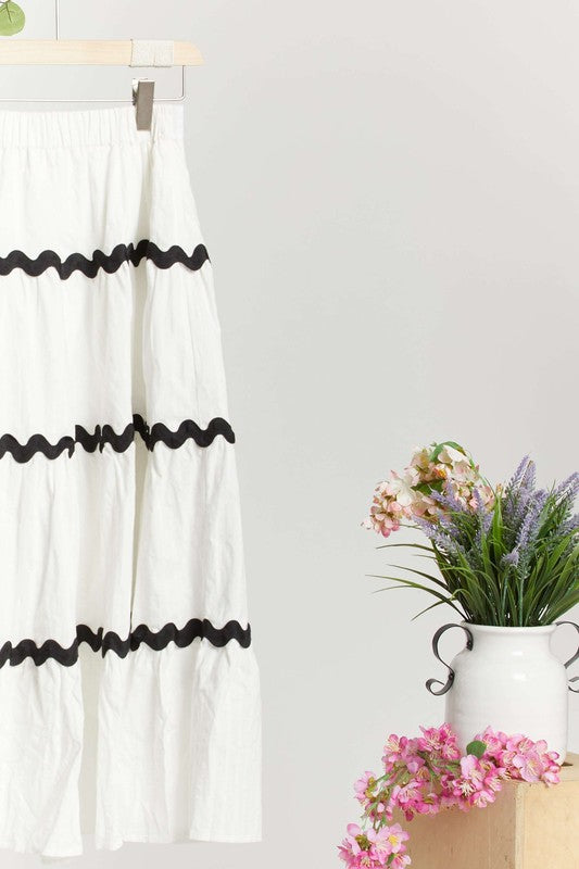 The Simplest Days Rik Rack Maxi Skirt