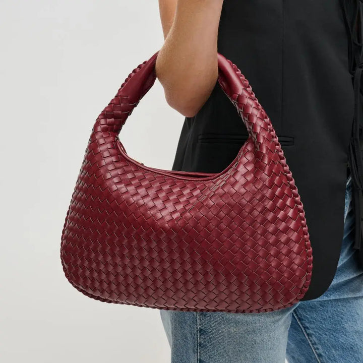 The Adela Woven Hobo Bag