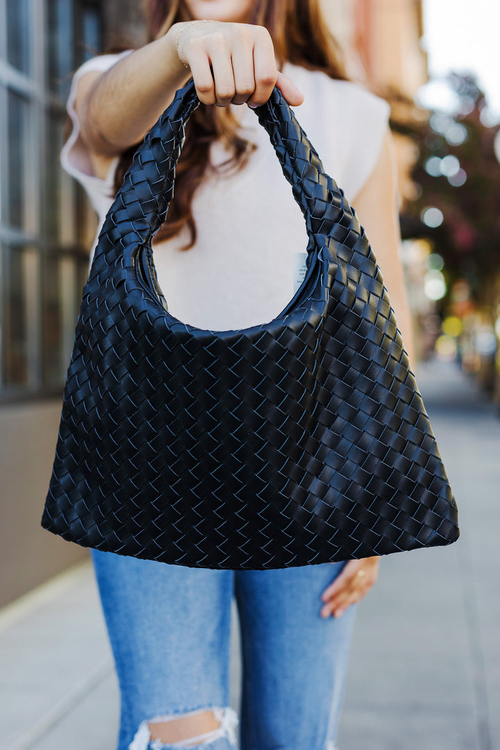 The Leah Woven Hobo Bag