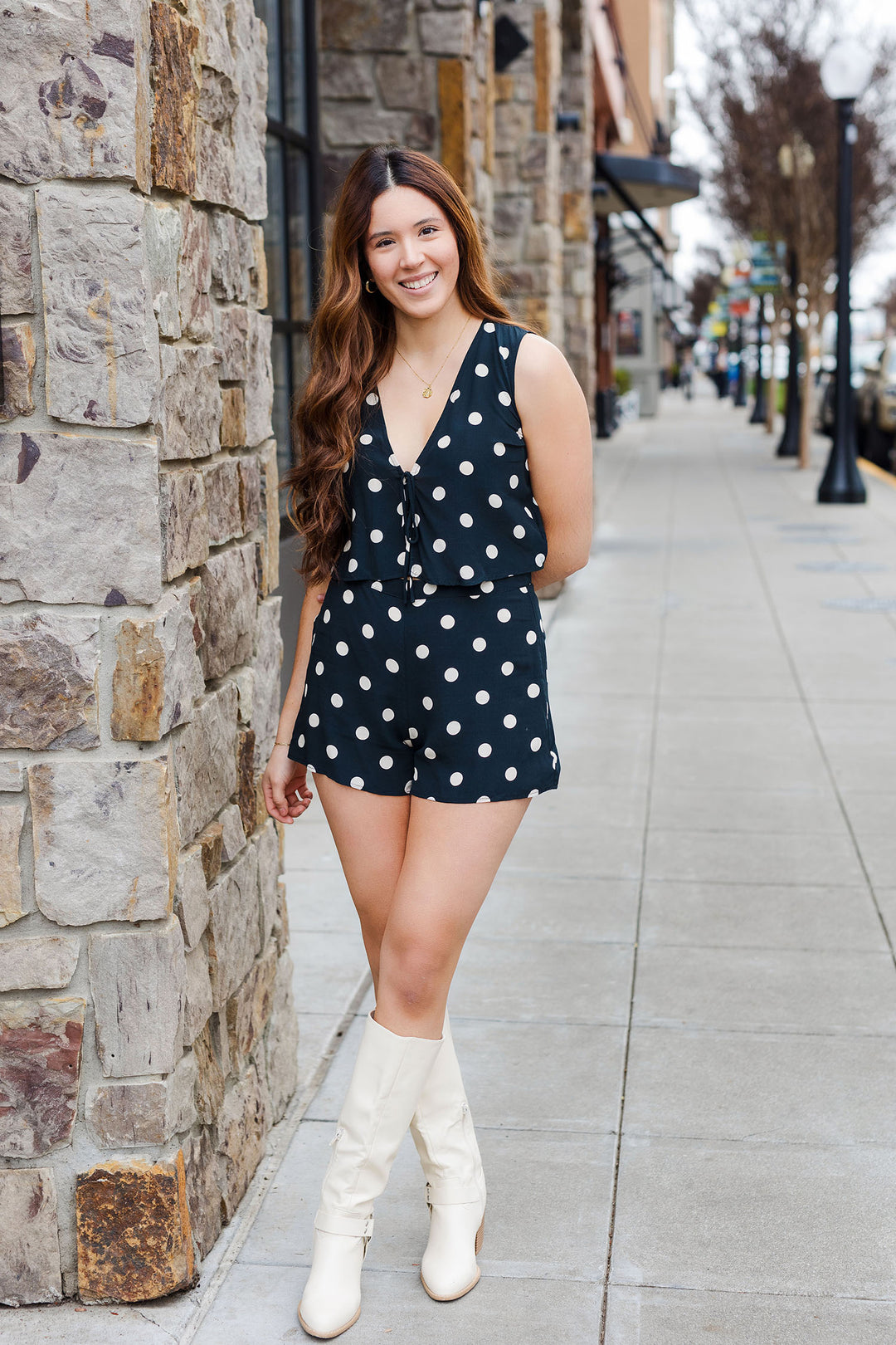 The Riviera Black Polka Dot Shorts