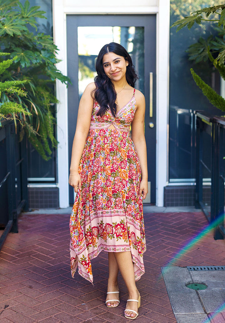 The Tuscan Sun Floral Print Maxi Dress