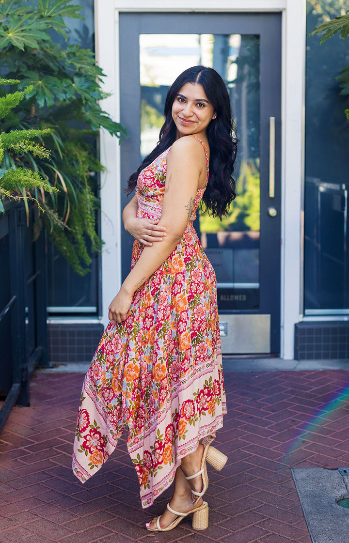 The Tuscan Sun Floral Print Maxi Dress