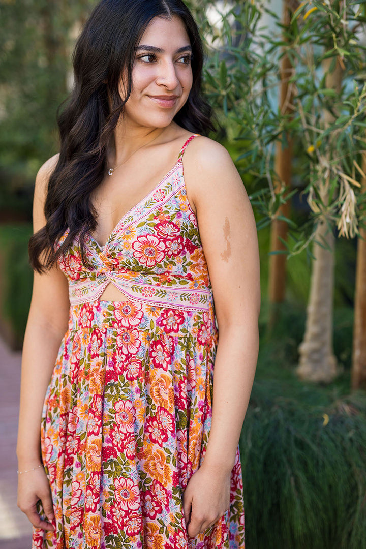 The Tuscan Sun Floral Print Maxi Dress