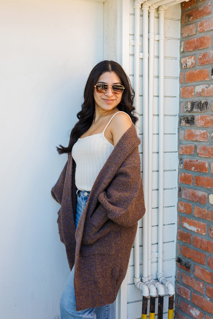 The Cuddle Season Oversized Balloon Sleeve Cardigan Sweater