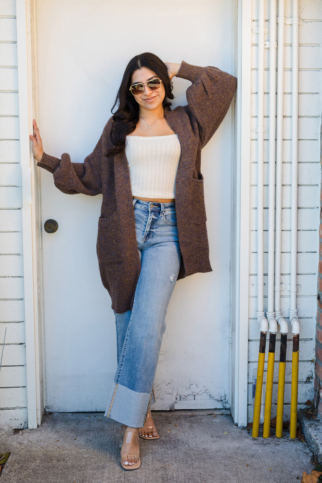 The Cuddle Season Oversized Balloon Sleeve Cardigan Sweater