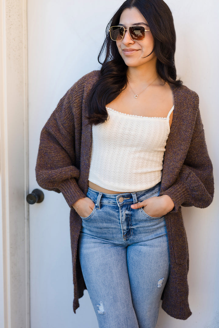 The Cuddle Season Oversized Balloon Sleeve Cardigan Sweater