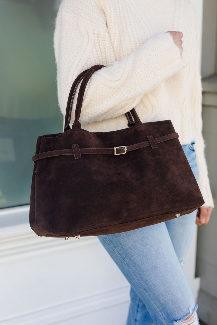 The Coffee Date Suede Bag