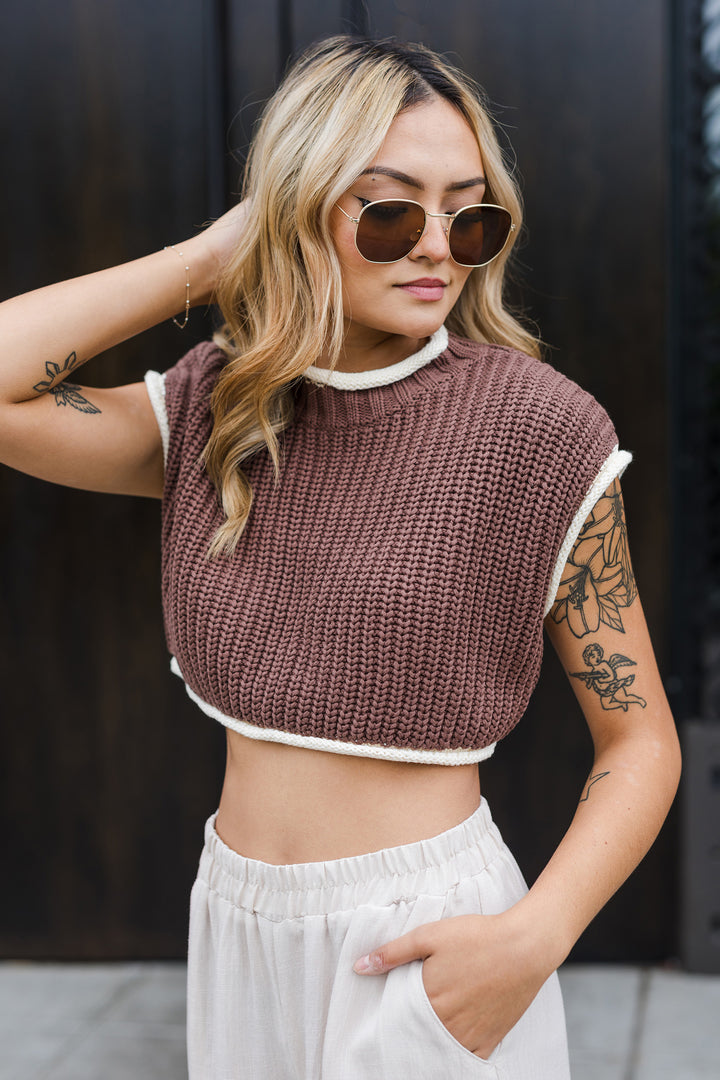 The Brown Sugar Open Back Sweater