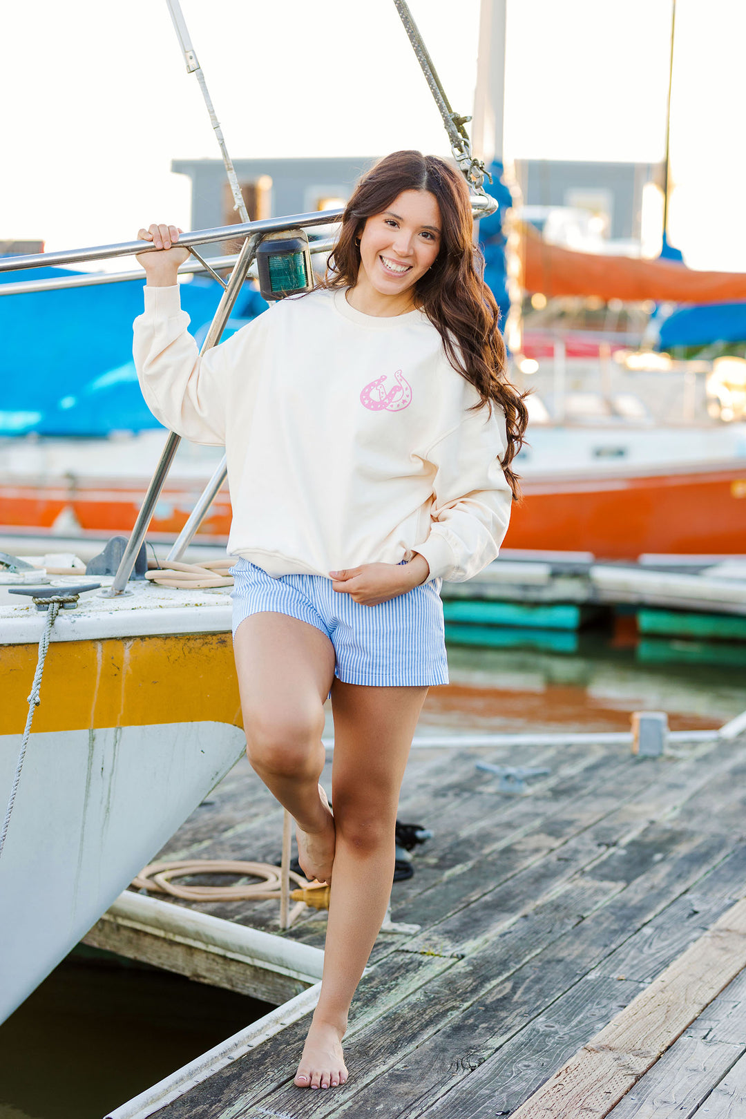 The Coastal Cowgirl Graphic Print Sweatshirt