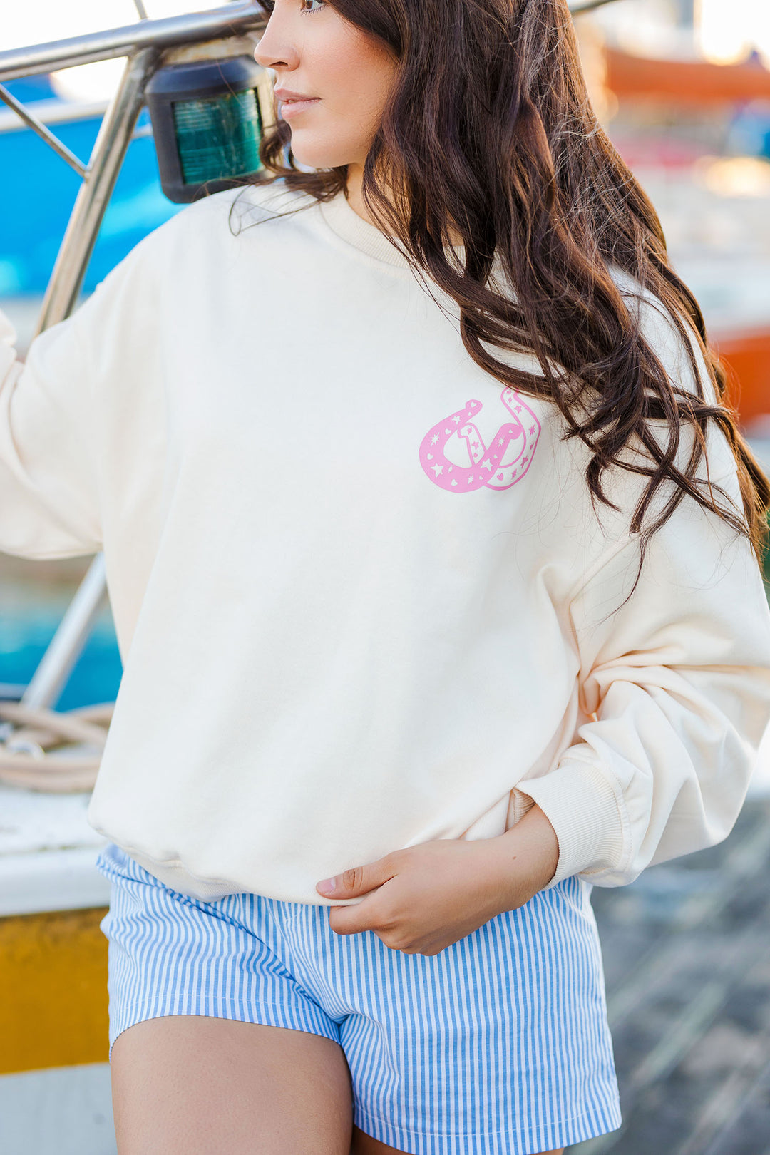 The Coastal Cowgirl Graphic Print Sweatshirt