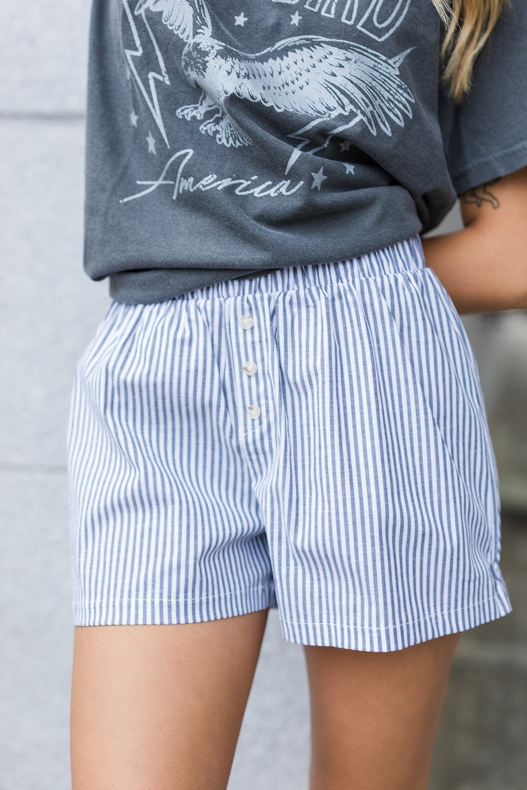 The Dream Girl Pinstripe Boxer Shorts