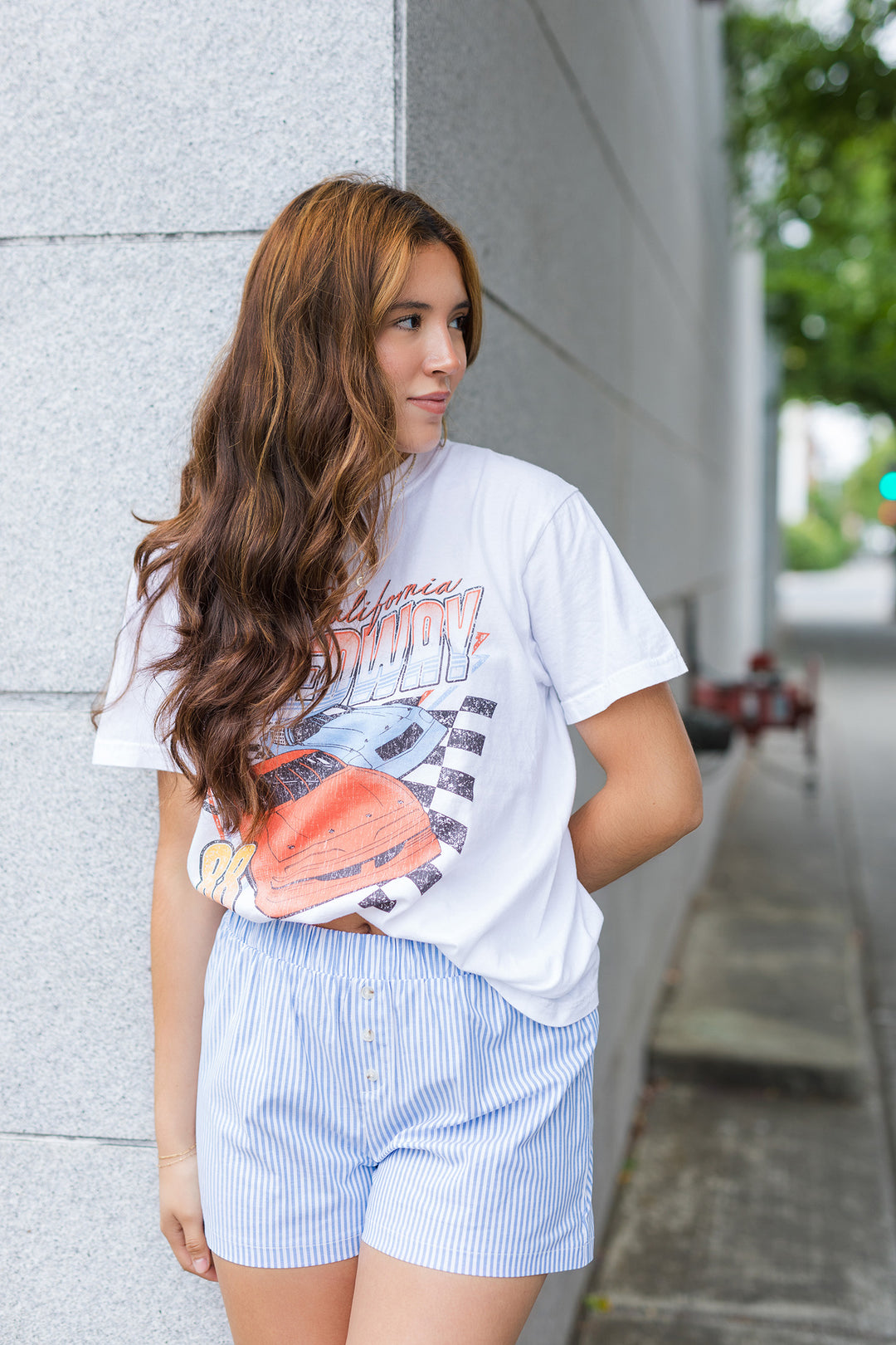 The Dream Girl Pinstripe Boxer Shorts