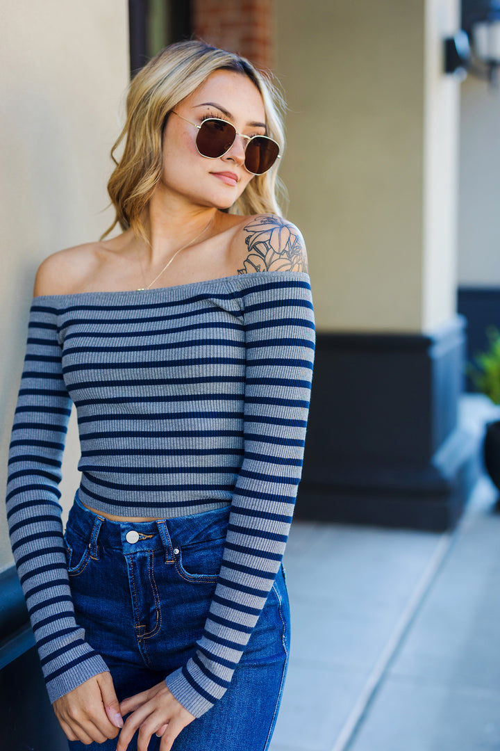 The Seeing Stripes Boatneck Top