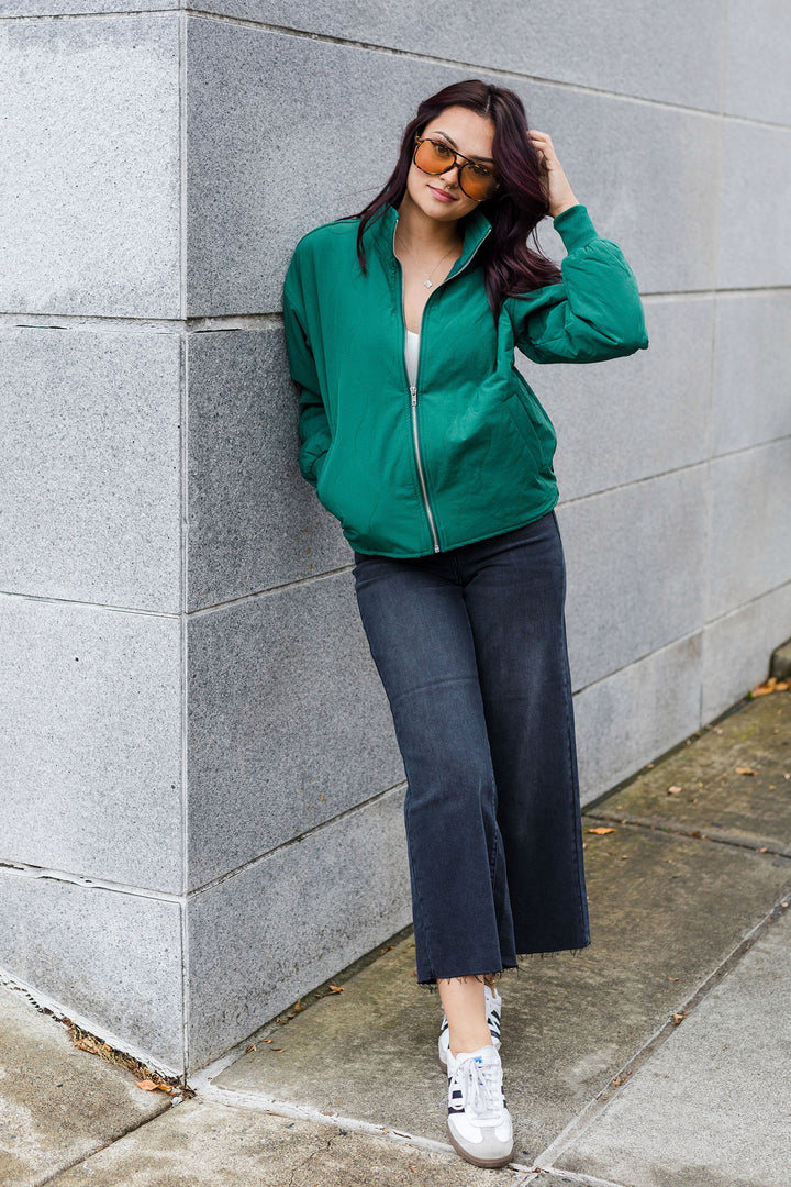 The Ozitively Gorgeous Green Quilted Jacket