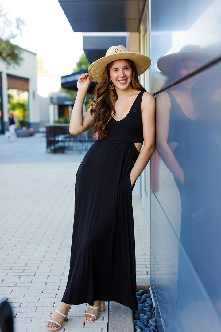 The Shaken Not Stirred Sleeveless Maxi Dress