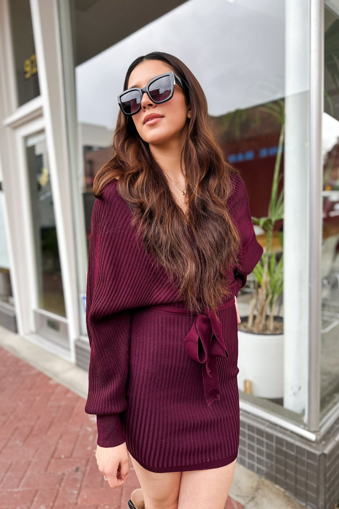 The It's About Wine Knit Mini Dress