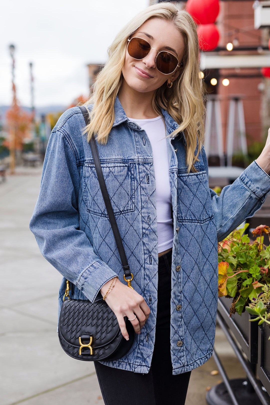 The Diamond Days Denim Quilted Jacket