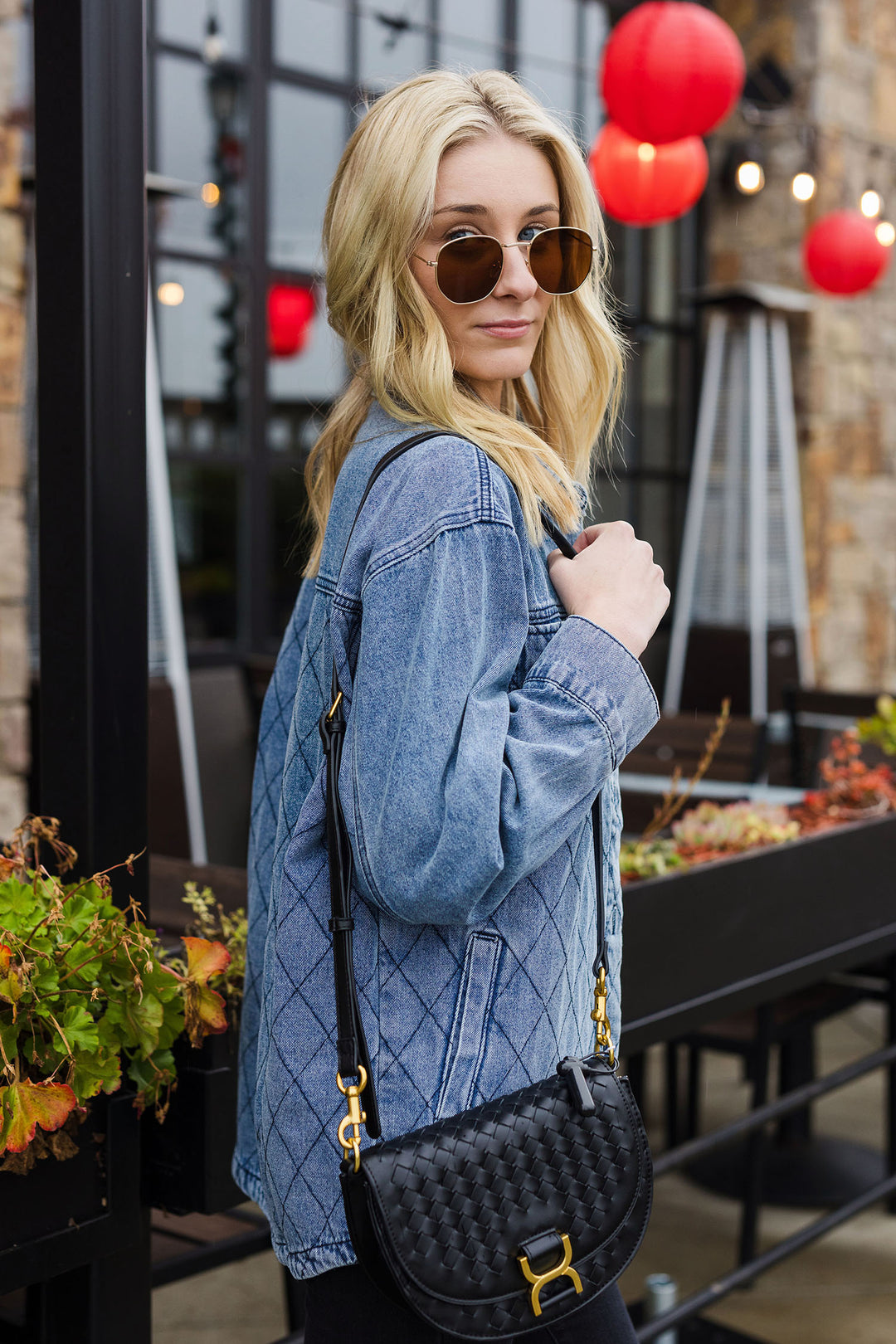 The Diamond Days Denim Quilted Jacket