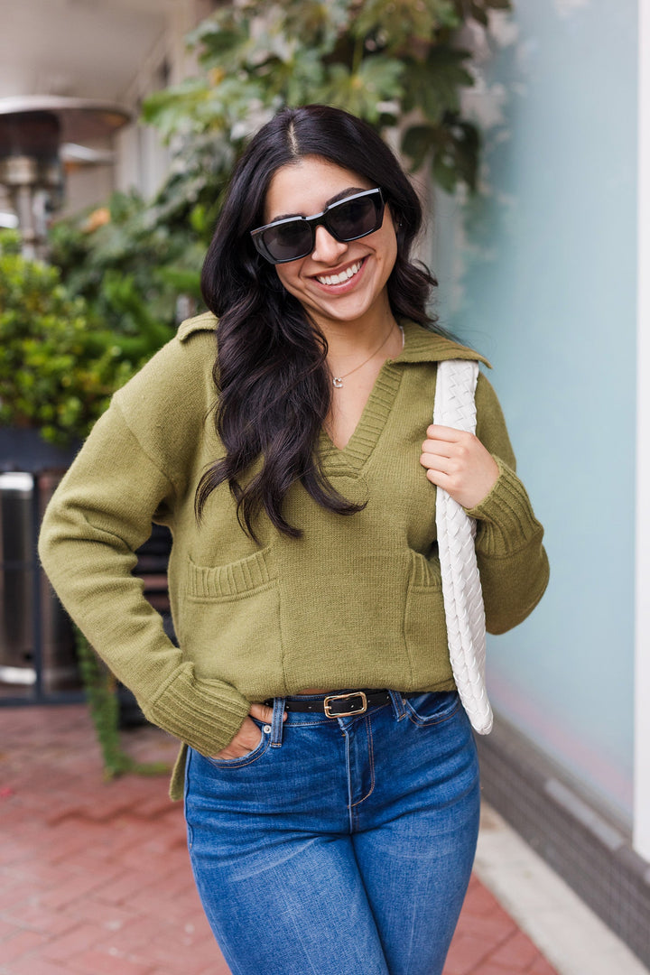 The Cozy Up V-Neck Sweater