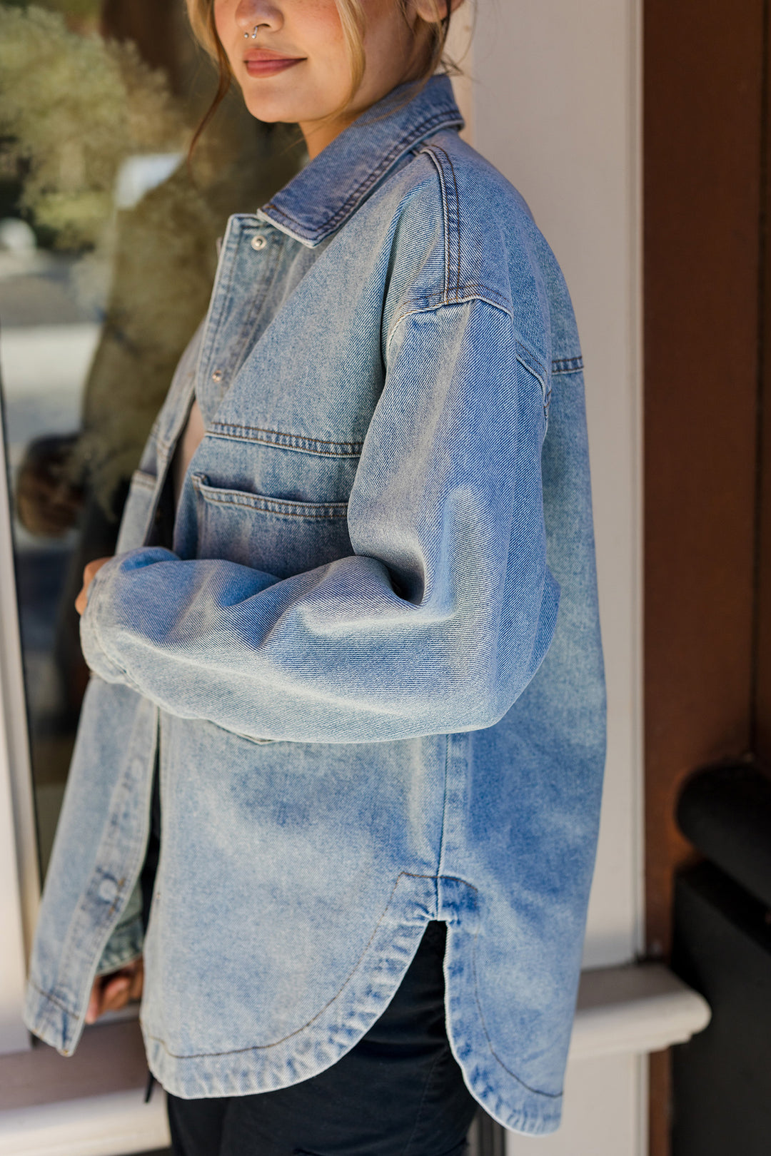 The Fall Capsule Oversized Denim Shacket