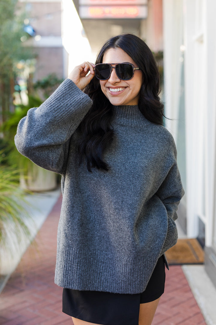 The Cuddle Season Oversized Turtleneck Sweater