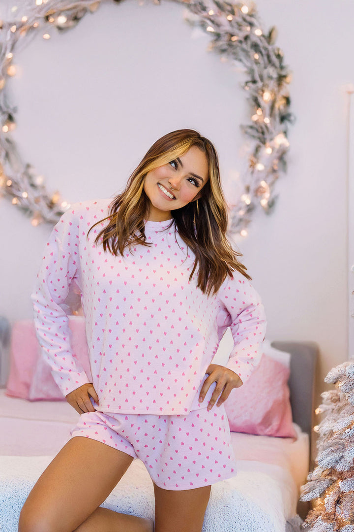 The Piece of My Heart Pink Pajama Top