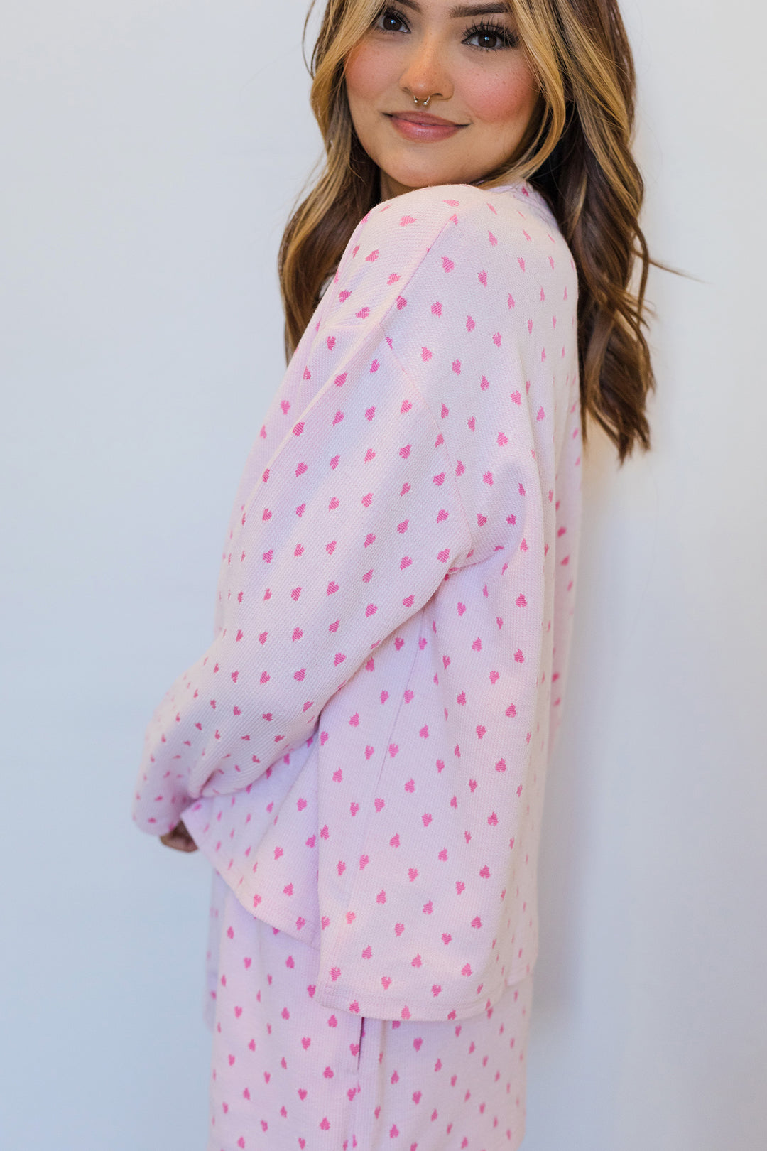 The Piece of My Heart Pink Pajama Top