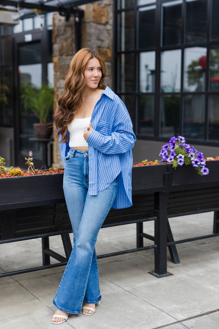 The Rosemary Beach Striped Oxford Shirt