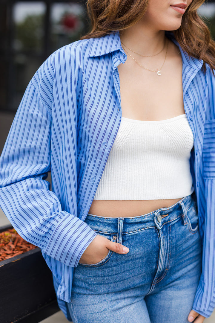 The Rosemary Beach Striped Oxford Shirt