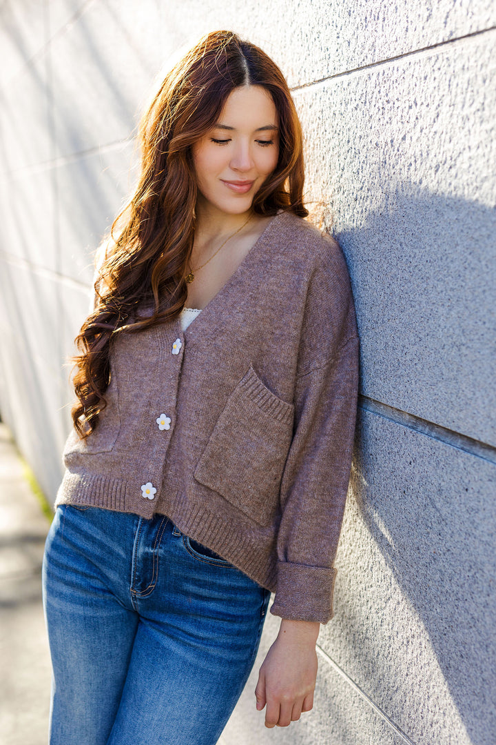 The Daisy Days Olive Cardigan