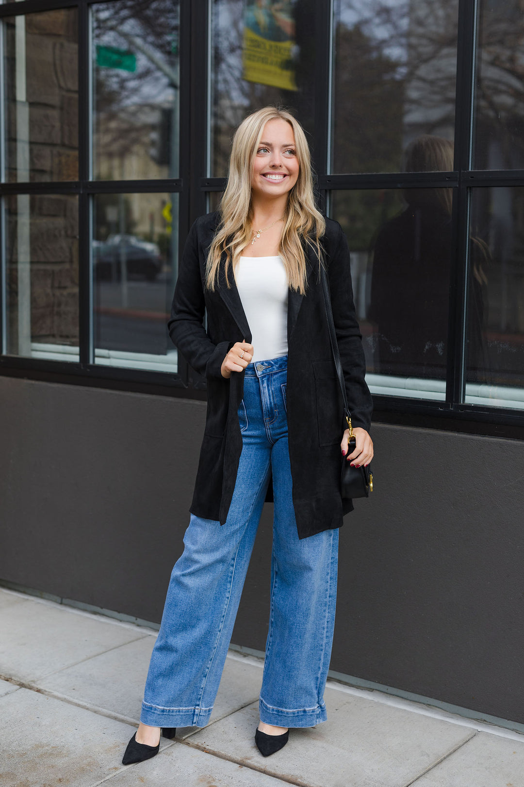 The Cincinnati Suede Black Coat