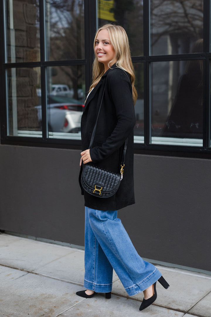 The Cincinnati Suede Black Coat