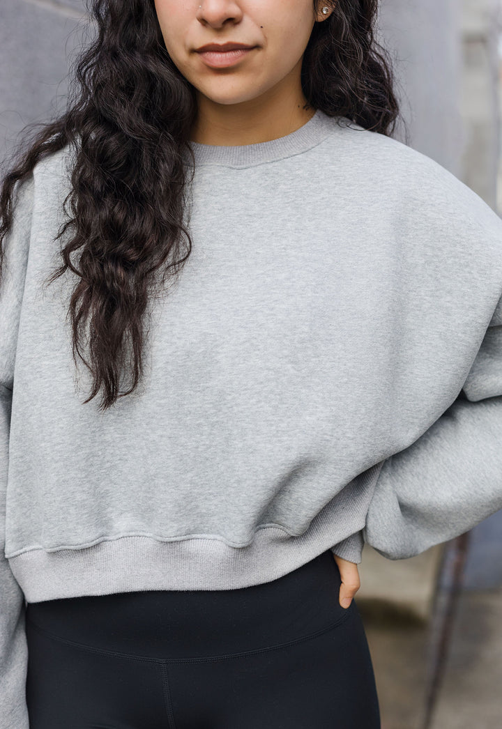 The Flex Fleece Oversized Cropped Crewneck Sweatshirt