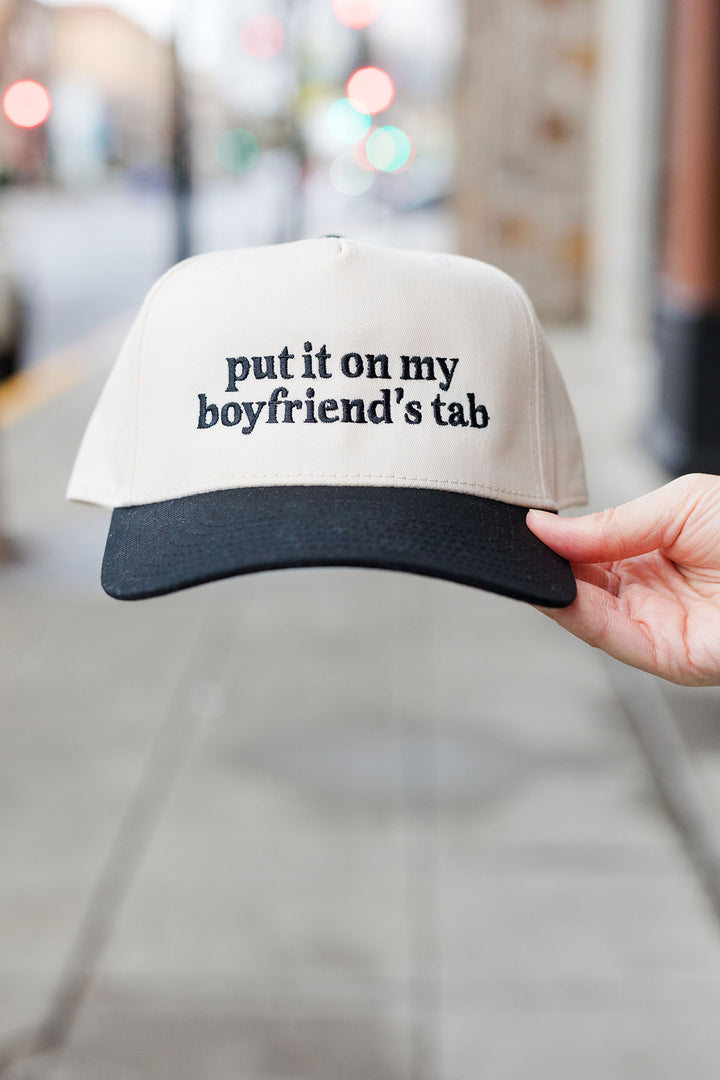 The "Put It On My Boyfriend's Tab" Vintage Baseball Hat